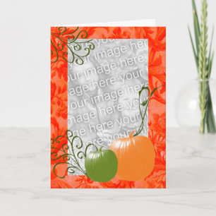 Beautiful Pumpkin Photo Greeting Card