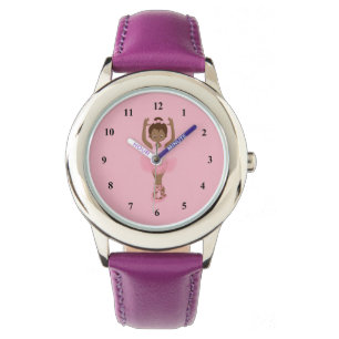 Beautiful Purple African American Ballerina Watch