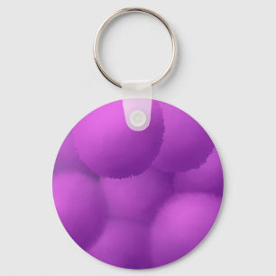 Beautiful Purple Allium Flower Painting Keychain