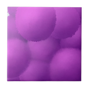 Beautiful Purple Allium Flower Painting Tile
