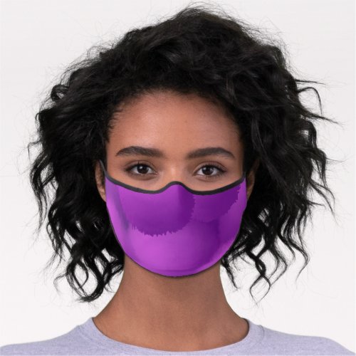 Beautiful Purple Allium Flower Premium Face Mask