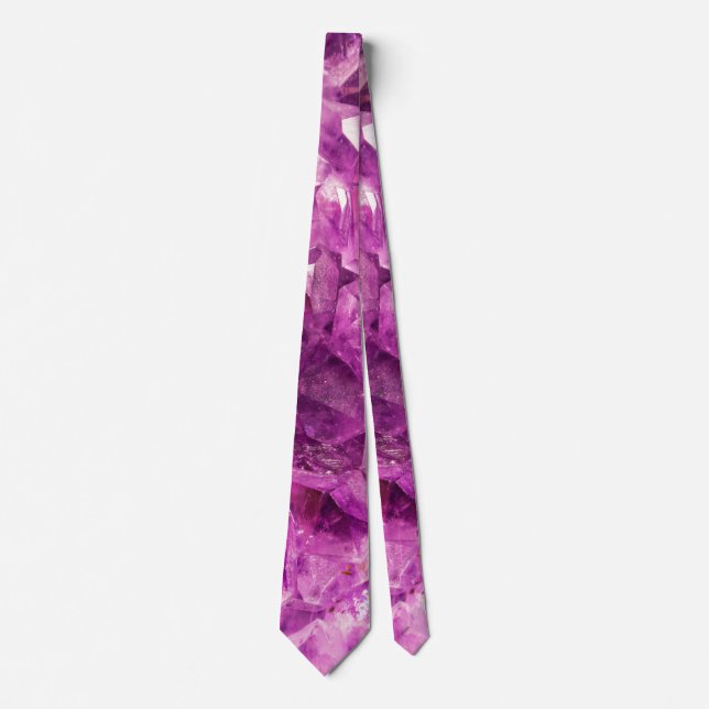 Beautiful purple Amethyst Neck Tie (Front)
