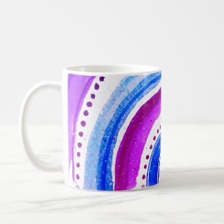 Beautiful Purple And Blue Rainbow Coffee Mug