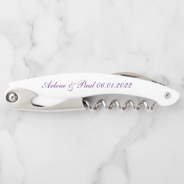 Beautiful Purple and White Waiter's Corkscrew (Front)