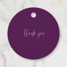Beautiful Purple Background Favor Tags