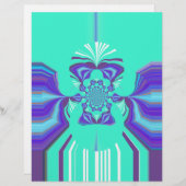 Beautiful Purple Cyan Iridescent Blue vector color (Front/Back)