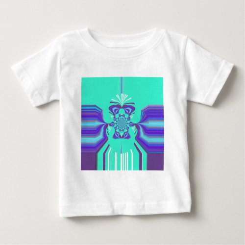 Beautiful Purple Cyan Iridescent Blue vector color Baby T_Shirt