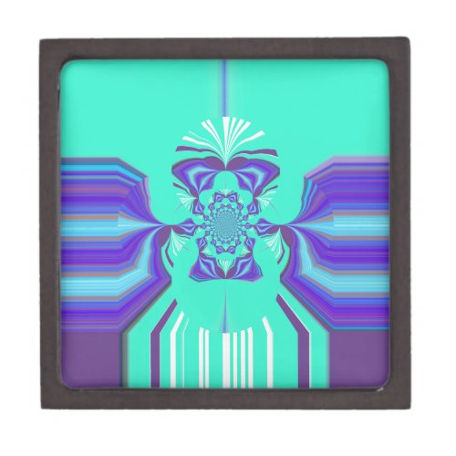 Beautiful Purple Cyan Iridescent Blue vector color Gift Box