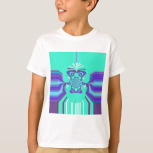 Beautiful Purple Cyan Iridescent Blue vector color T-Shirt