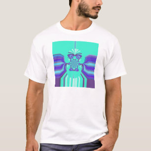 Beautiful Purple Cyan Iridescent Blue vector color T-Shirt