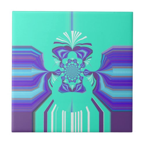 Beautiful Purple Cyan Iridescent Blue vector color Tile