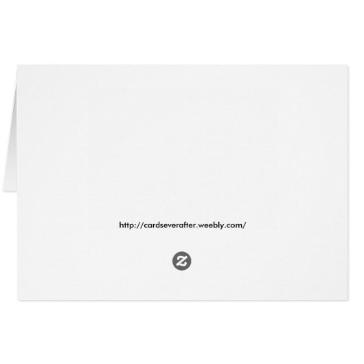 Beautiful Purple Floral Blank Card (Back Horizontal)
