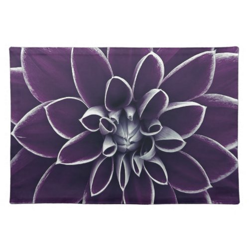 Beautiful Purple Floral Cloth Placemat