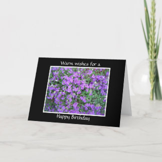 Beautiful Purple Flowers Card