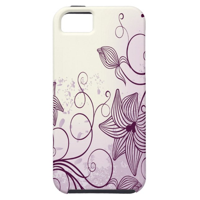 Beautiful Purple Flowers Case-Mate iPhone Case (Back)