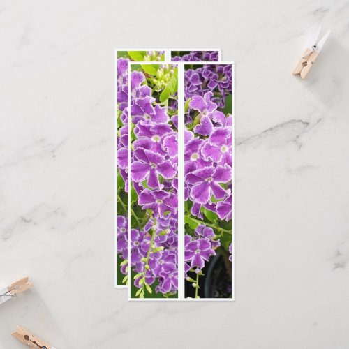 Beautiful Purple Flowers Two Bookmarks