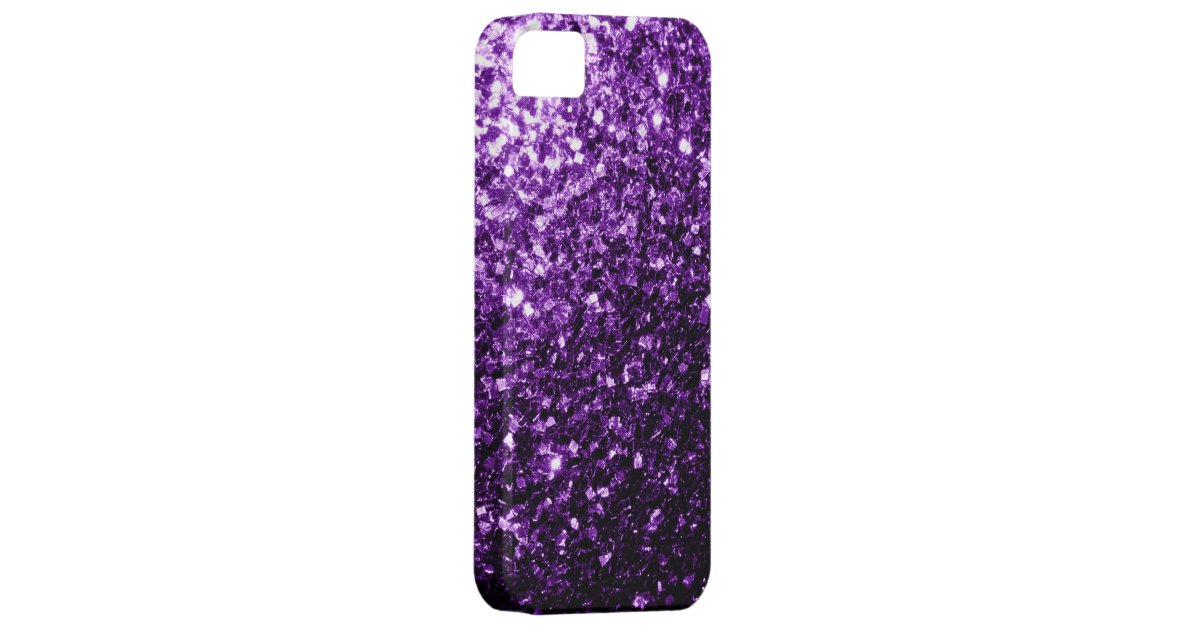 Beautiful Purple glitter sparkles iPhone SE/5/5s Case | Zazzle