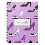 Beautiful Purple Heels Notebook