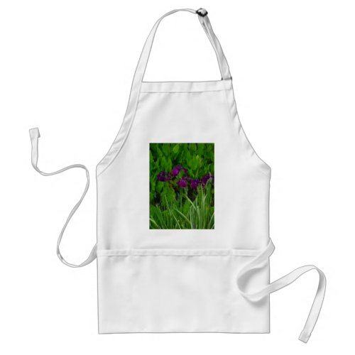 Beautiful Purple Iris Adult Apron