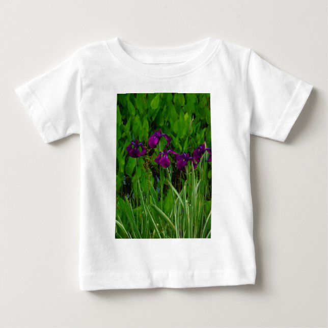 Beautiful Purple Iris Baby T-Shirt (Front)