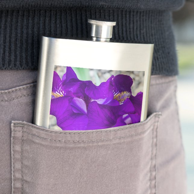 Beautiful purple iris flask (In Situ)