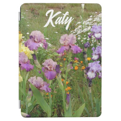 Beautiful Purple Iris Flower floral Customizable iPad Air Cover