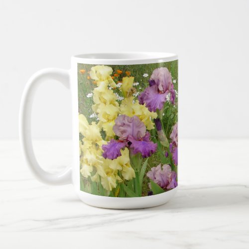 Beautiful Purple Iris Flower floral Garden Photo Coffee Mug