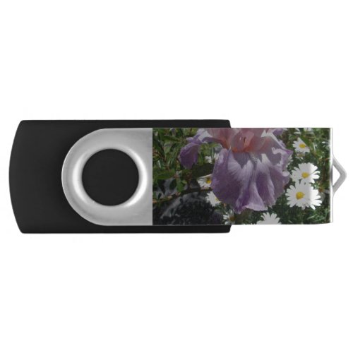 Beautiful Purple Iris Flower floral Photo Flash Drive