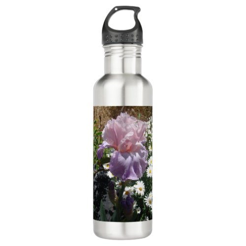 Beautiful Purple Iris Flower floral Photo Stainless Steel Water Bottle