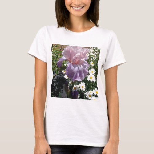 Beautiful Purple Iris Flower floral Photo T_Shirt