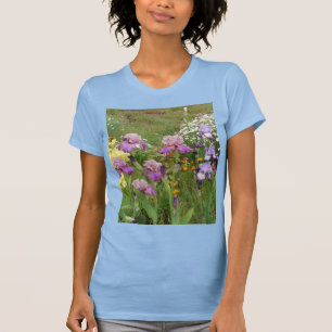 Beautiful Purple Iris Flower floral Photo T-Shirt