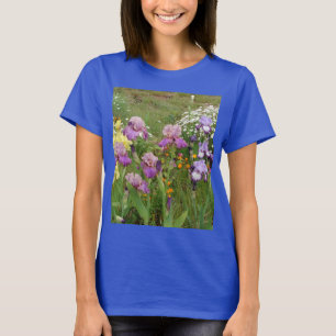 Beautiful Purple Iris Flower floral Photo T-Shirt