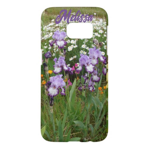 Beautiful Purple Iris Irises flower floral Garden Samsung Galaxy S7 Case