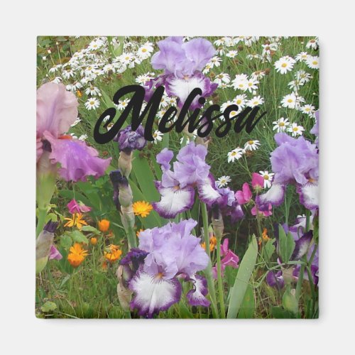 Beautiful Purple Iris Irises flower floral Garden Magnet