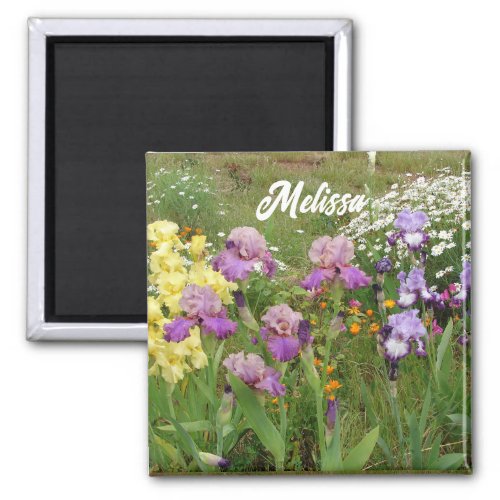 Beautiful Purple Iris Irises flower floral Garden Magnet