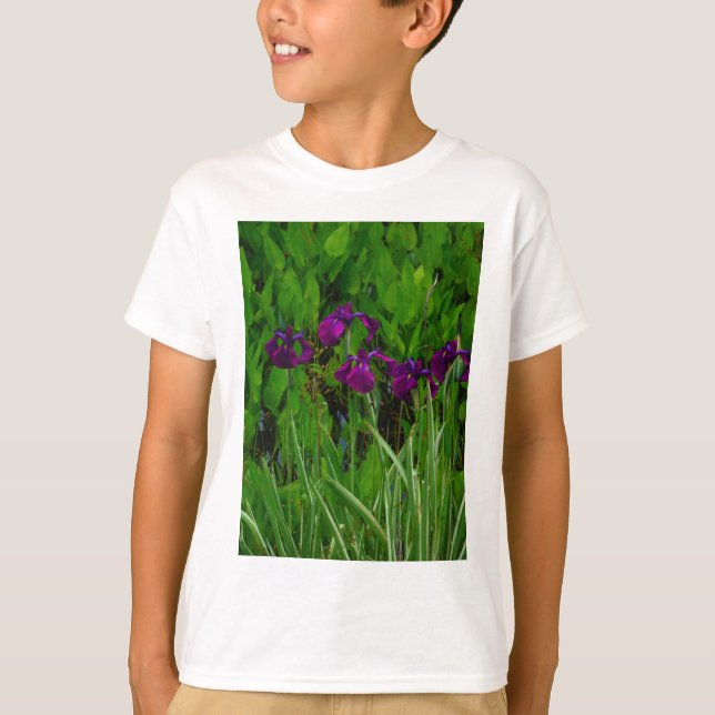Beautiful Purple Iris T-Shirt (Front)