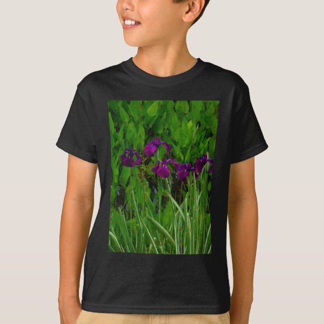 Beautiful Purple Iris T-Shirt (Front)