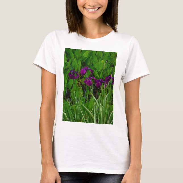 Beautiful Purple Iris T-Shirt (Front)