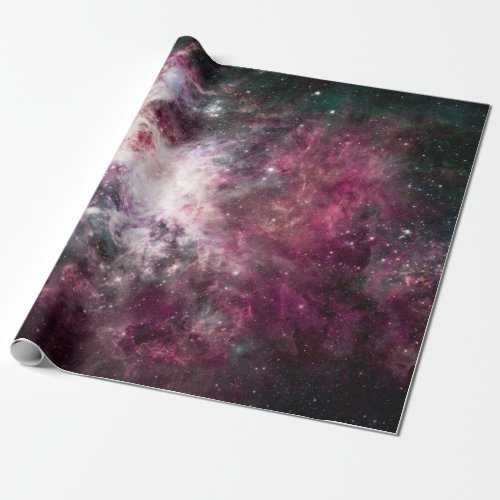 Beautiful purple nebula wrapping paper