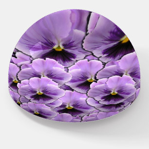 Beautiful Purple Pansy Garden Paperweight