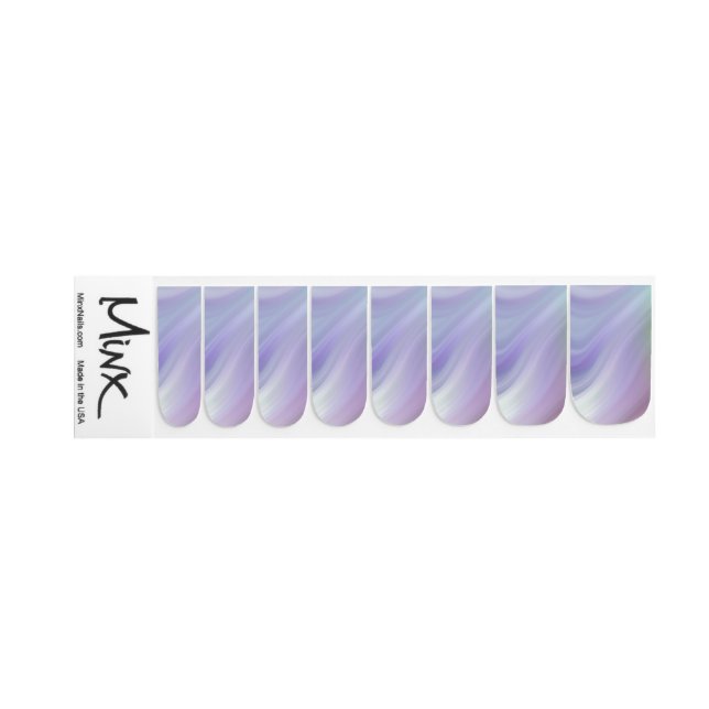 Beautiful Purple Pastels Minx Nail Art (Right Hand)