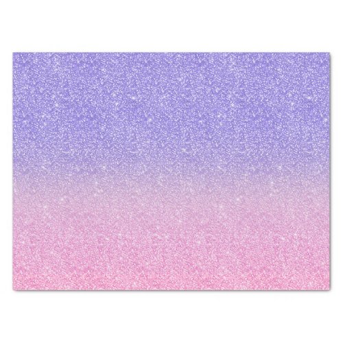 Beautiful Purple Pink Glitter Ombre Tissue Paper