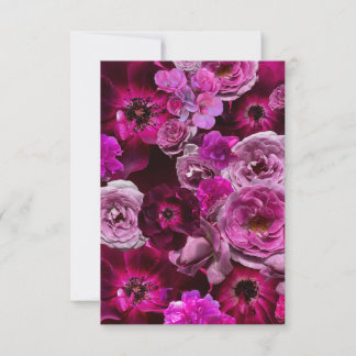 Beautiful Purple Rose Collage Note Card