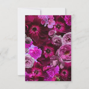 Beautiful Purple Rose Collage Note Card