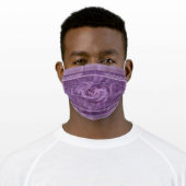 Beautiful Purple Roses Adult Cloth Face Mask (Worn)