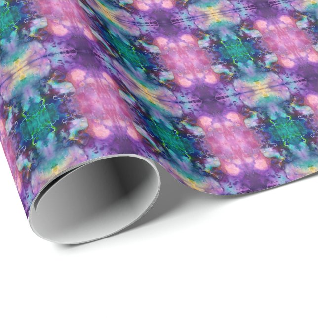 Beautiful purple teal wrapping paper (Roll Corner)