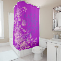 Beautiful Purple Wild Floral and Butterflies