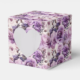 Beautiful Purple Wildflowers Favor Boxes
