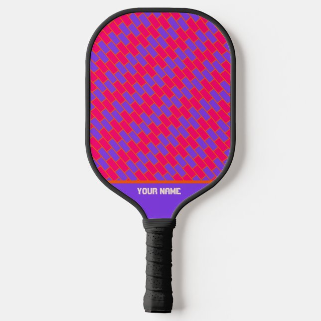 Beautiful Purple Workout Pro Pickleball Paddle (Back)
