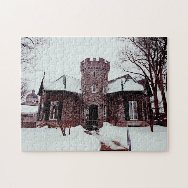 Beautiful! Puzzle - Castle Home In the Winter (Horizontal)